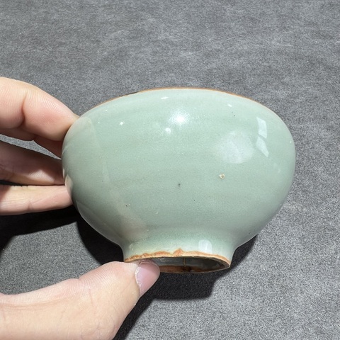 古玩陶瓷南宋龍泉窯斂口碗（杯）真品鑒賞圖