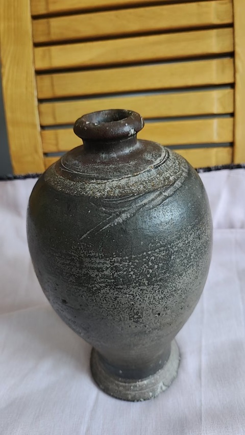 古玩陶瓷黑釉梅瓶真品鑒賞圖