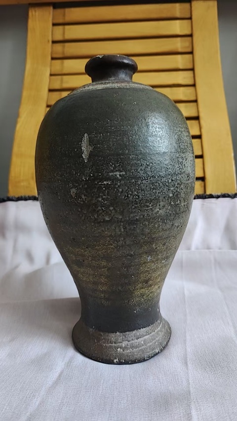 古玩陶瓷黑釉梅瓶真品鑒賞圖