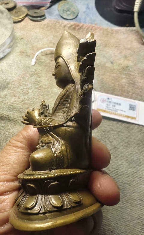古玩銅器宗喀巴真品鑒賞圖