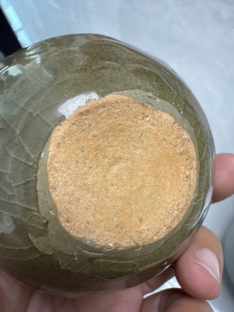 古玩陶瓷龍泉青瓷龍紋水盂真品鑒賞圖