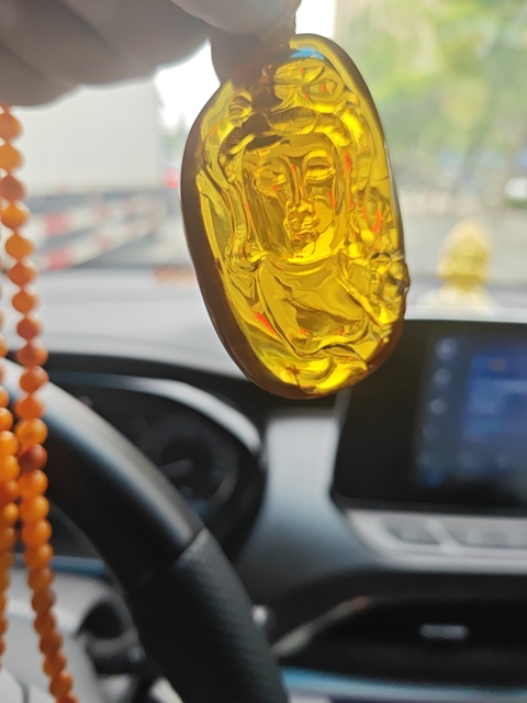 古玩雜項觀音菩薩吊墜真品鑒賞圖