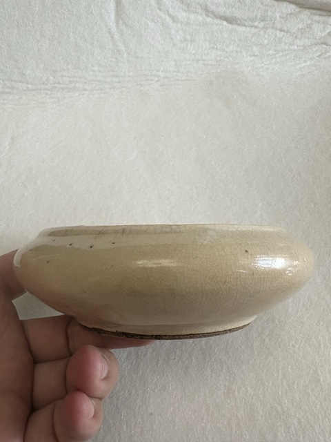 古玩陶瓷清晚期 哥釉青花鐋鑼洗拍賣,當前價格2600元