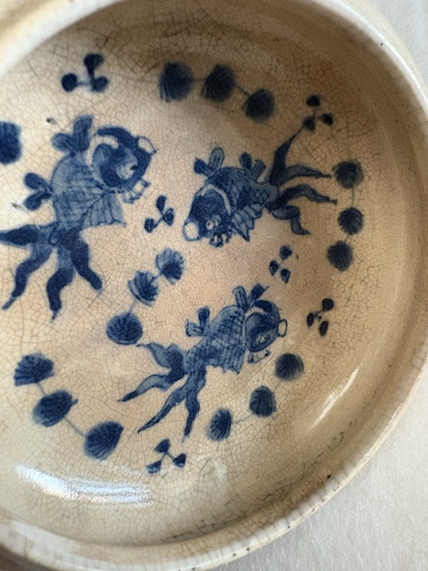 古玩陶瓷清晚期 哥釉青花鐋鑼洗拍賣,當前價格2600元