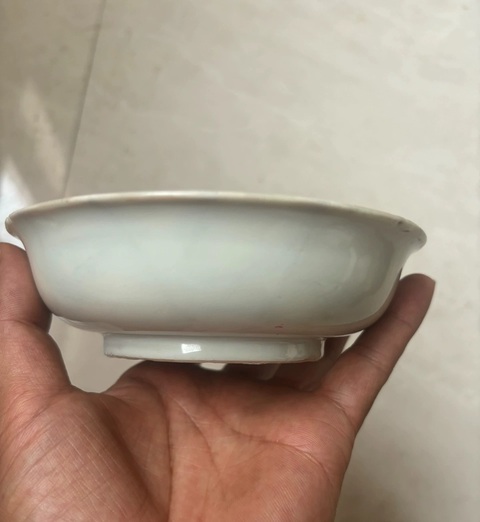 古玩陶瓷花鳥紋青花盤真品鑒賞圖