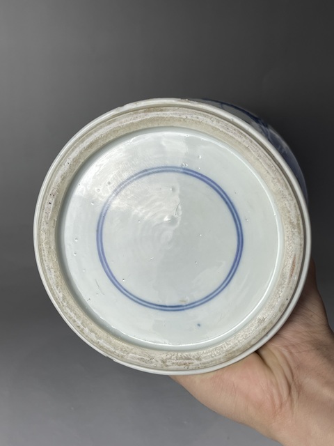 古玩陶瓷清康熙 青花花鳥紋鳳尾尊真品鑒賞圖