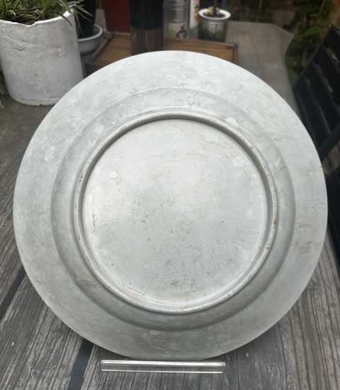 古玩陶瓷青花花鳥紋大盤真品鑒賞圖