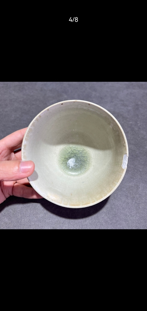 古玩陶瓷隋白釉杯真品鑒賞圖