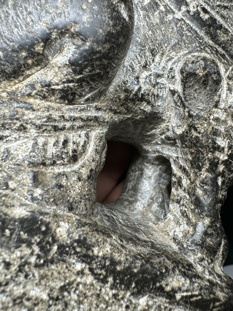 古玩雜項青石獅真品鑒賞圖