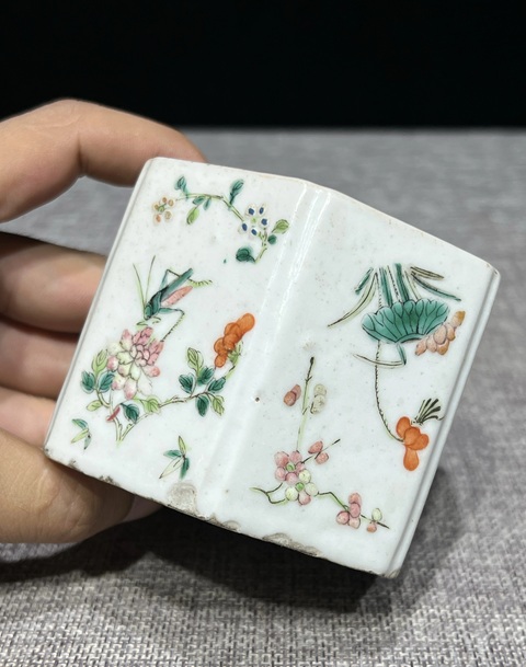 古玩陶瓷飛黃騰達(dá)粉彩水承真品鑒賞圖