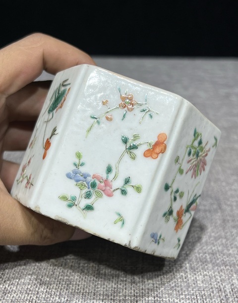 古玩陶瓷飛黃騰達(dá)粉彩水承真品鑒賞圖