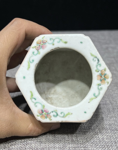 古玩陶瓷飛黃騰達(dá)粉彩水承真品鑒賞圖