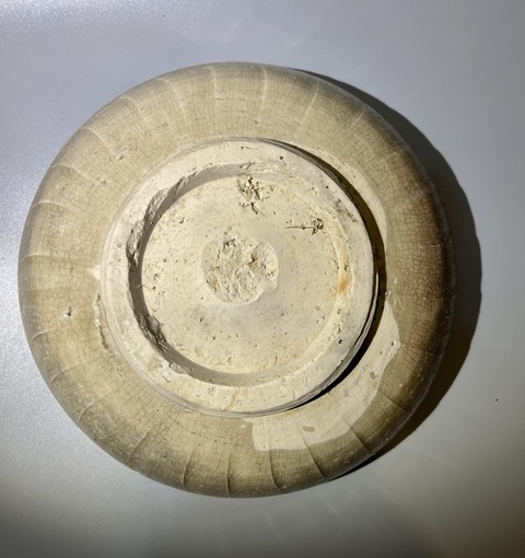 古玩陶瓷青白釉印刻花盤真品鑒賞圖