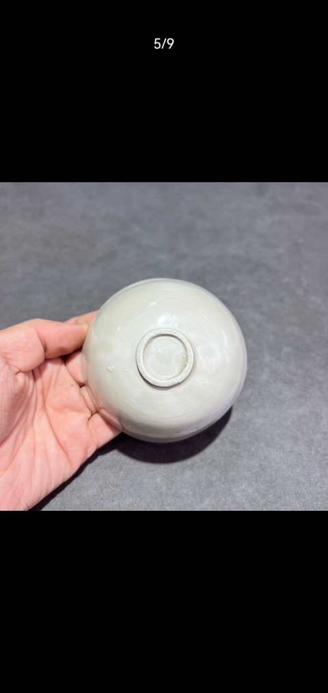 古玩陶瓷定窯刻花茶碗真品鑒賞圖