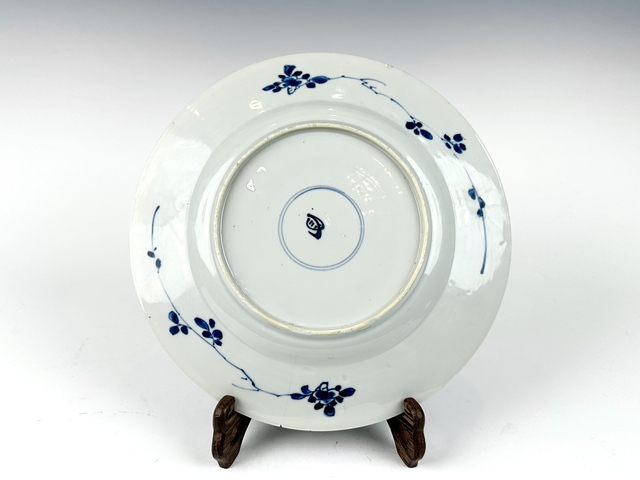 古玩陶瓷清康熙·青花提籃花大盤真品鑒賞圖