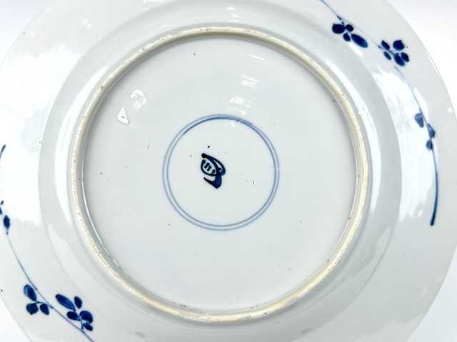 古玩陶瓷清康熙·青花提籃花大盤真品鑒賞圖