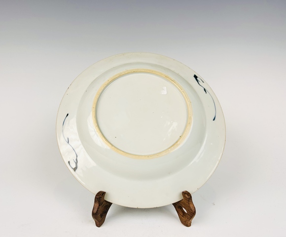 古玩陶瓷清康熙·洞石花卉盤真品鑒賞圖