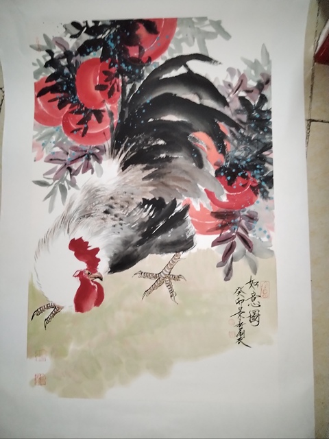 古玩字畫崔景哲如意圖，拍賣，當前價格8888元