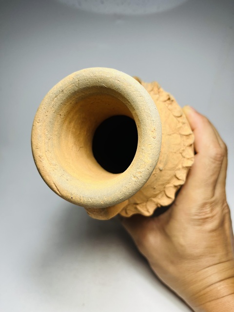 古玩陶瓷（南宋）三系水波紋陶瓶拍賣，當前價格199元
