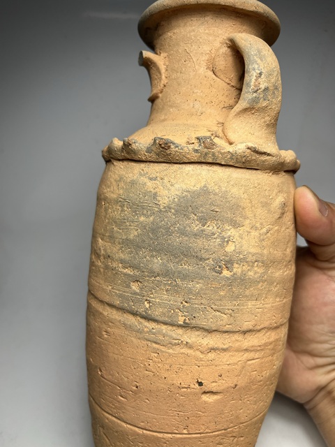 古玩陶瓷（南宋）三系水波紋陶瓶拍賣，當前價格199元