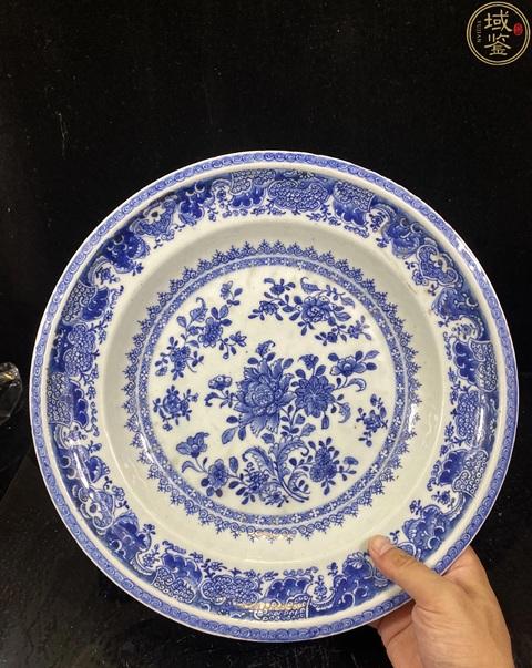 古玩陶瓷青花盤拍賣，當前價格8500元