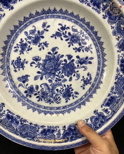 古玩陶瓷青花盤拍賣，當前價格8500元