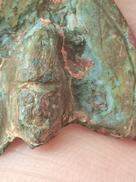 古玩銅器殘佛真品鑒賞圖