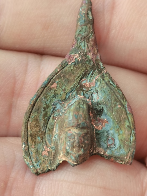 古玩銅器殘佛真品鑒賞圖