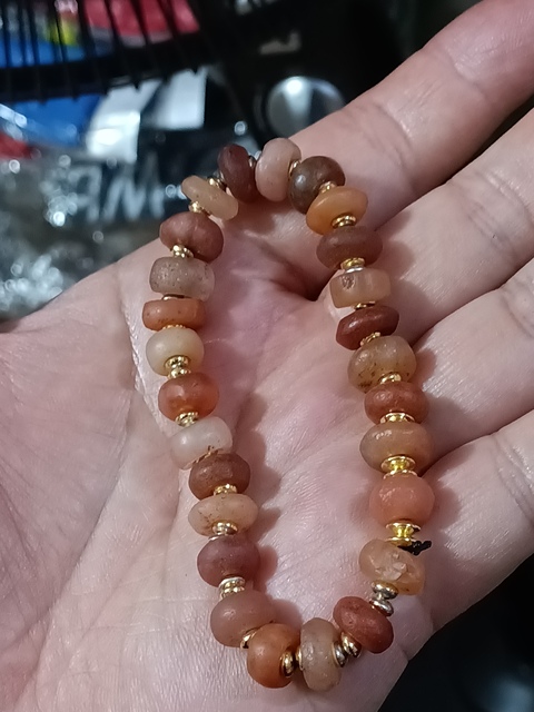 古玩玉器春秋戰國天然瑪瑙珠串拍賣,當前價格1800元