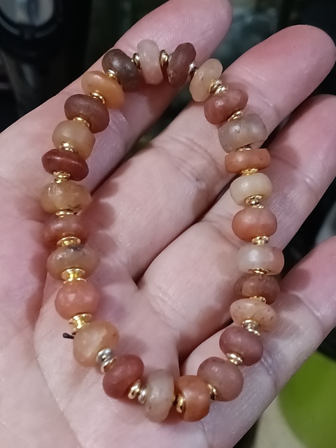 古玩玉器春秋戰國天然瑪瑙珠串拍賣,當前價格1800元