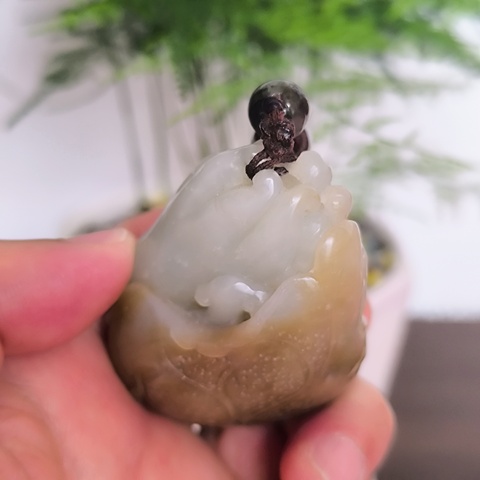 古玩玉器三多把件拍賣，當前價格6800元