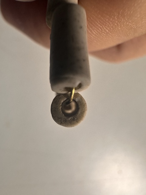 古玩玉器文化期地方料管珠拍賣,當前價格350元