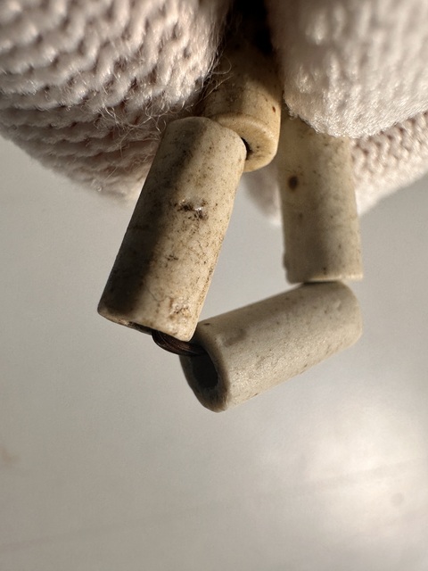 古玩玉器文化期地方玉珠管拍賣,當前價格350元