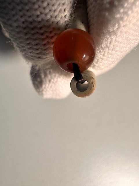 古玩玉器文化期地方玉珠管拍賣,當前價格350元