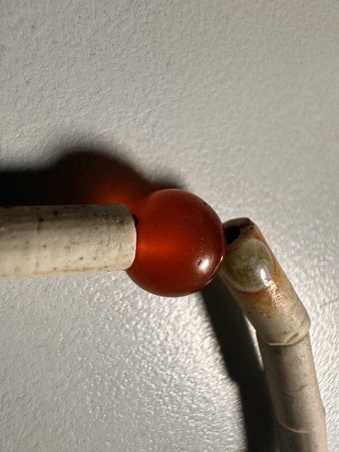 古玩玉器文化期地方玉珠管拍賣,當前價格350元