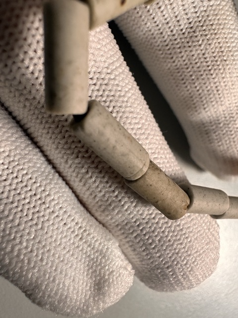 古玩玉器文化期地方玉珠管拍賣,當前價格350元