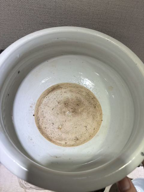 古玩陶瓷青花釉里紅趕珠龍紋香爐真品鑒賞圖