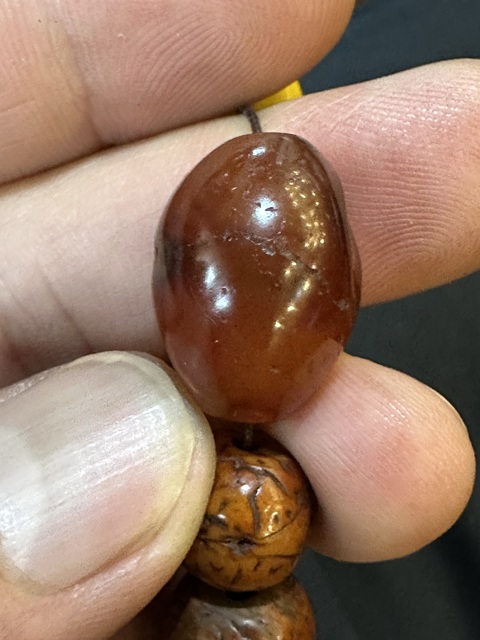 古玩玉器瑪瑙珠真品鑒賞圖