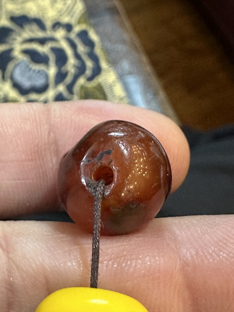 古玩玉器瑪瑙珠真品鑒賞圖