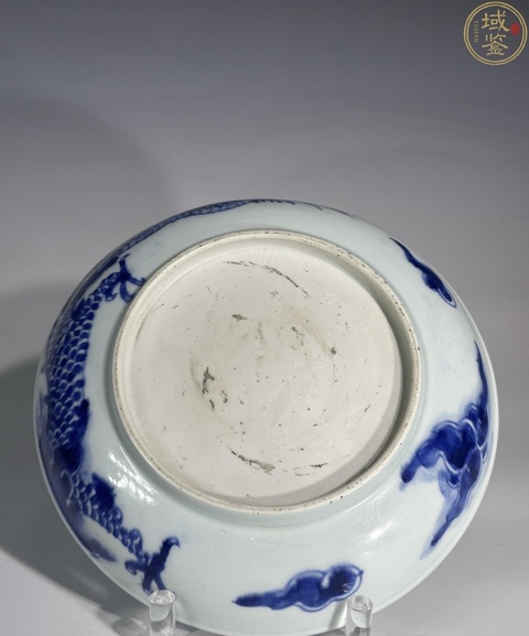 古玩陶瓷雍正過墻龍紋盤拍賣，當前價格5000元