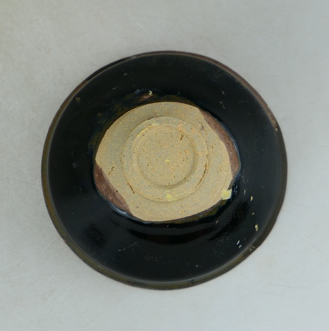 古玩陶瓷精品:南宋遇林亭窯黑釉絲毫茶盞拍賣,當前價格800元