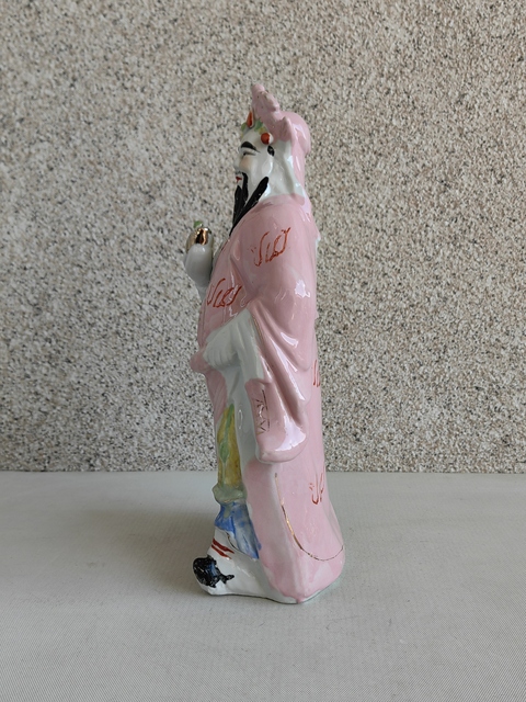 古玩陶瓷粉彩財神造像拍賣,當前價格298元