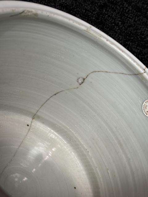 古玩陶瓷青花萬壽圖三足筆筒真品鑒賞圖