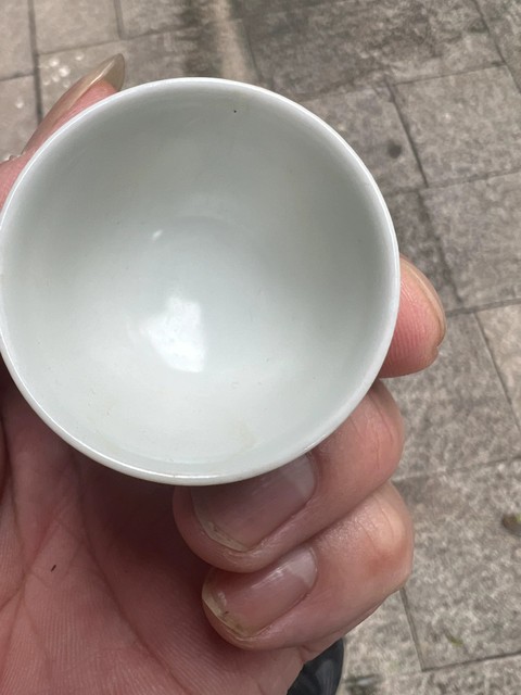古玩陶瓷青花龍紋高足杯真品鑒賞圖