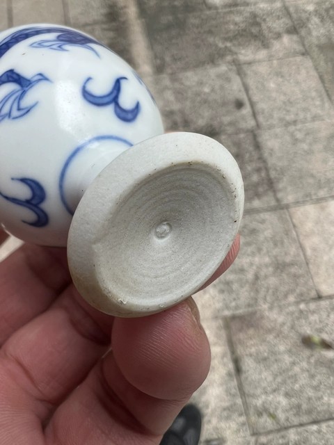 古玩陶瓷青花龍紋高足杯真品鑒賞圖