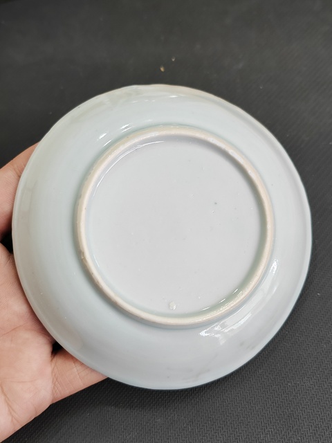 古玩陶瓷贈品:康熙青花盤拍賣,當前價格700元