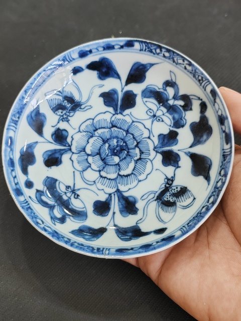古玩陶瓷贈品:康熙青花盤拍賣,當前價格700元