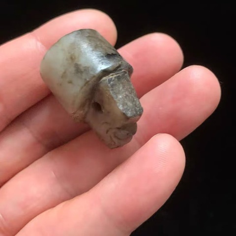 古玩玉器明代和田玉雕“獸鈕印章”拍賣,當前價格9800元