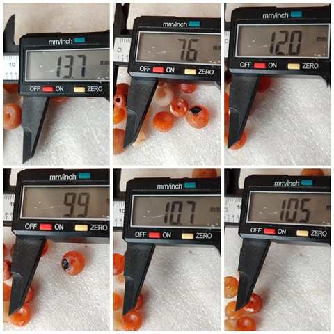 古玩玉器限量天然瑪瑙珠一組拍賣,當前價格299元