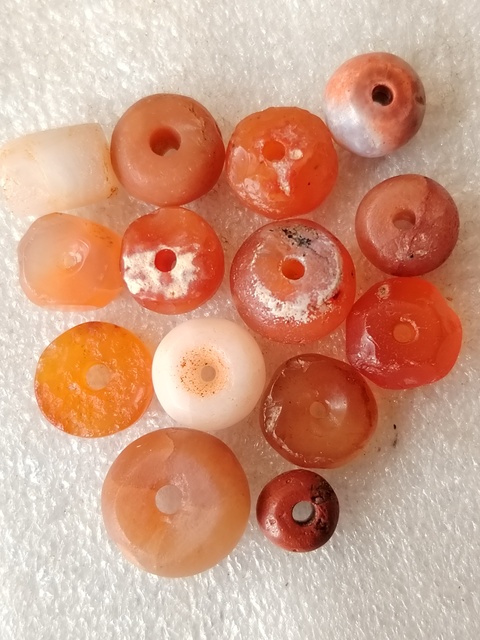 古玩玉器限量天然瑪瑙珠一組拍賣,當前價格299元